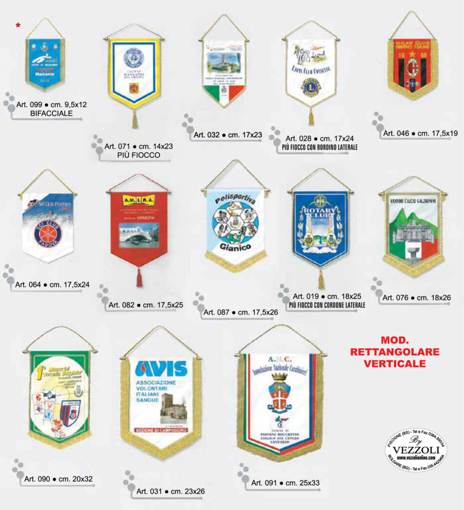 gagliardetto rettangolare verticale